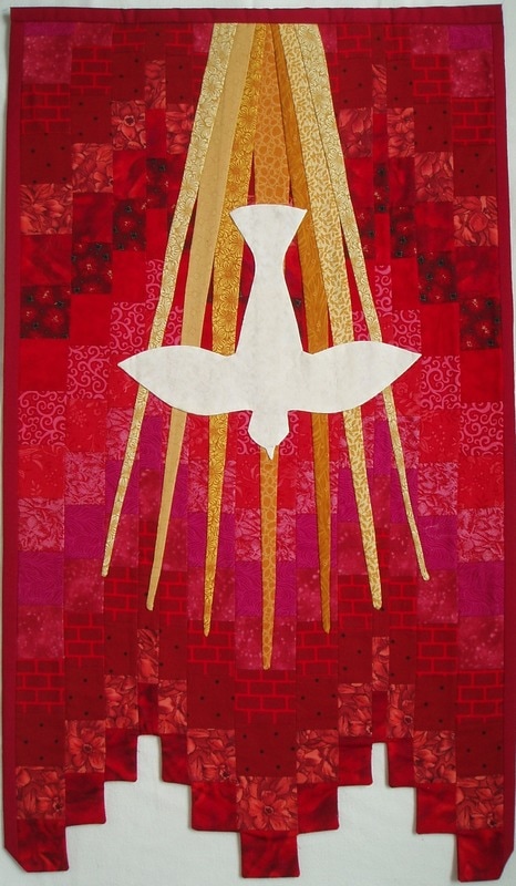 Liturgical banner for Pentecost